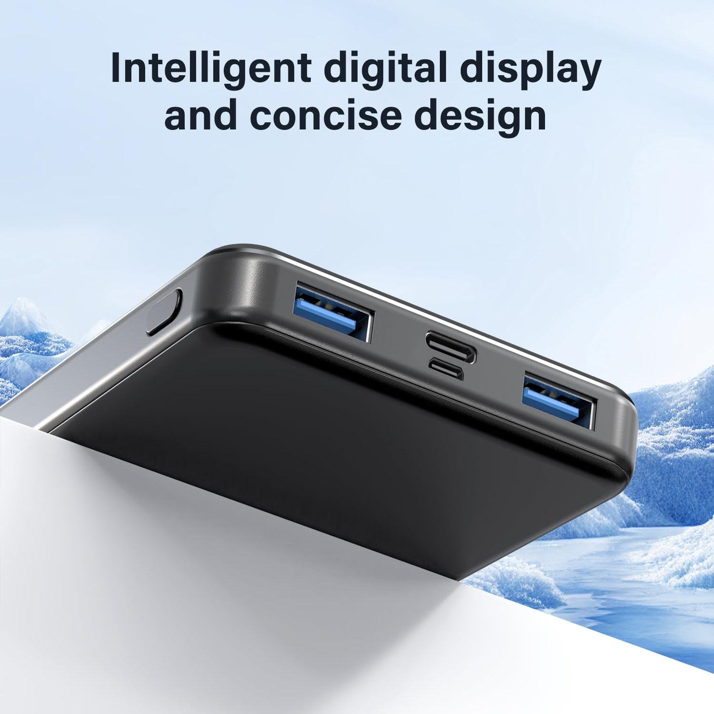 Power Bank, Portable Charger 12000mAh Fast Charging PD22.5W USB-C/USB-A Output, PowerBank Phone Battery Pack for iPhone 17 Air 16 15 14 13 Plus Pro Max Mini Glaxy