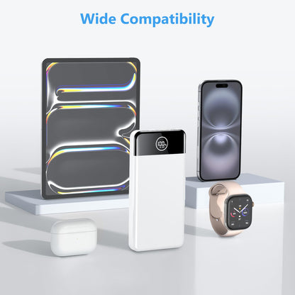 Power Bank, Portable Charger 12000mAh Fast Charging PD22.5W USB-C/USB-A Output, PowerBank Phone Battery Pack for iPhone 17 Air 16 15 14 13 Plus Pro Max Mini Glaxy